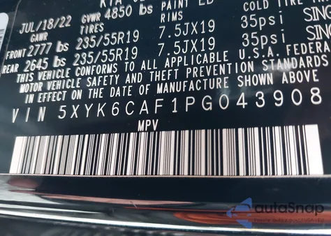 2023 Kia Sportage X-Line from USA, damaged, VIN 5XYK6CAF1PG043908